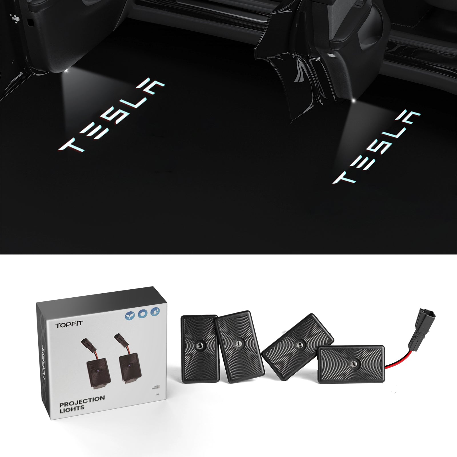 3D Laser Welcome Lights (Model 3 & Y)