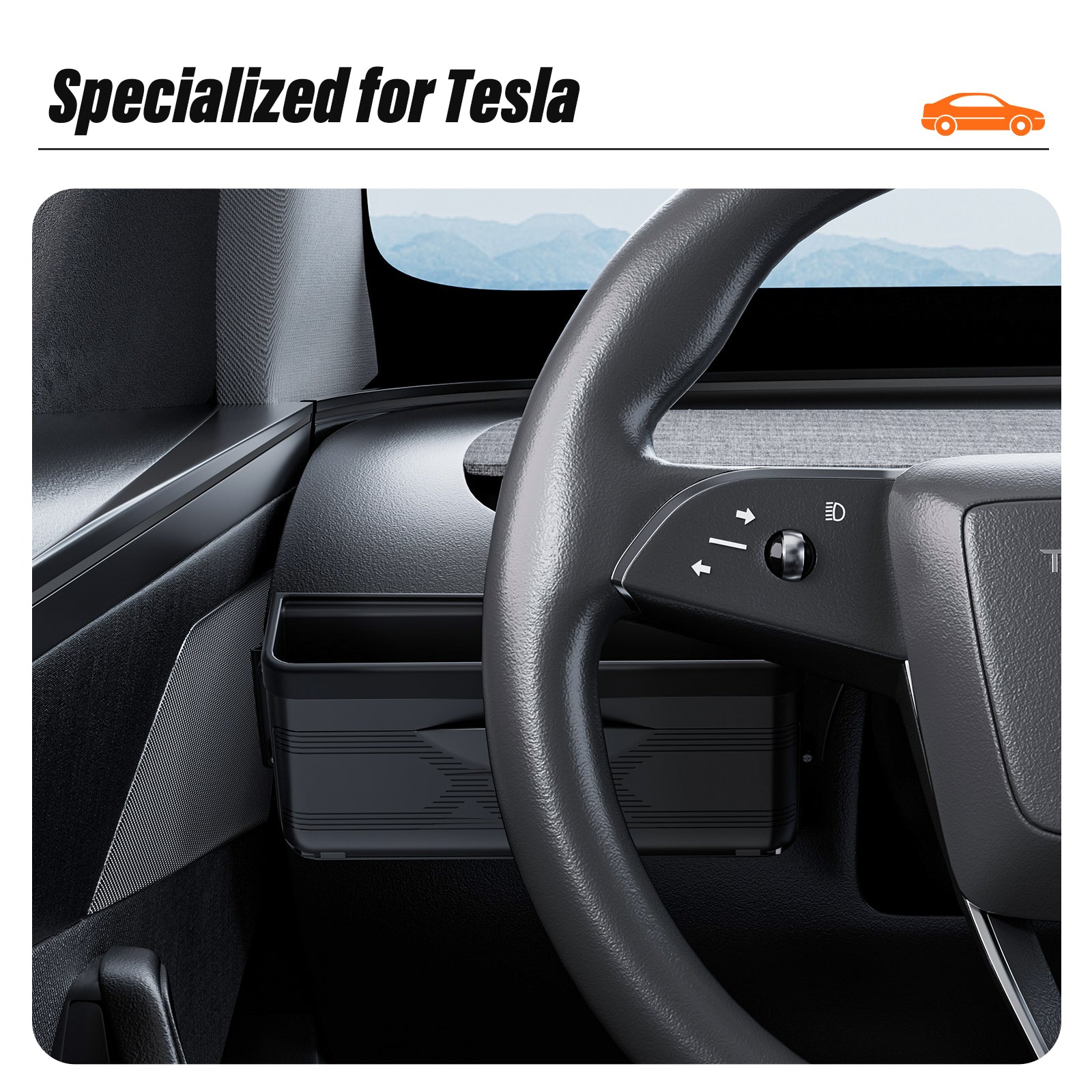Tesla Model Y/YL Driver's Console Organizer – Sunglasses & Card Storage Box