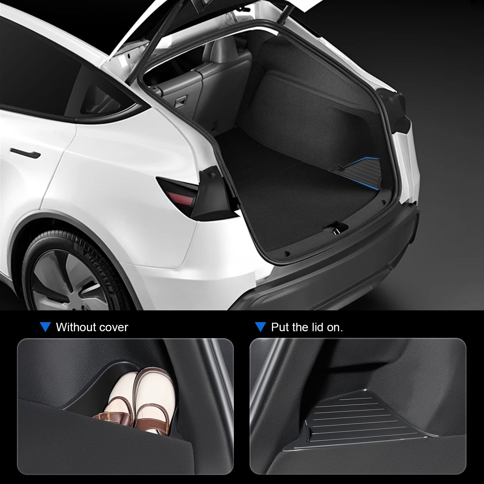 2025+ New Model Y Trunk Organizer - Waterproof TPE Gap Filler