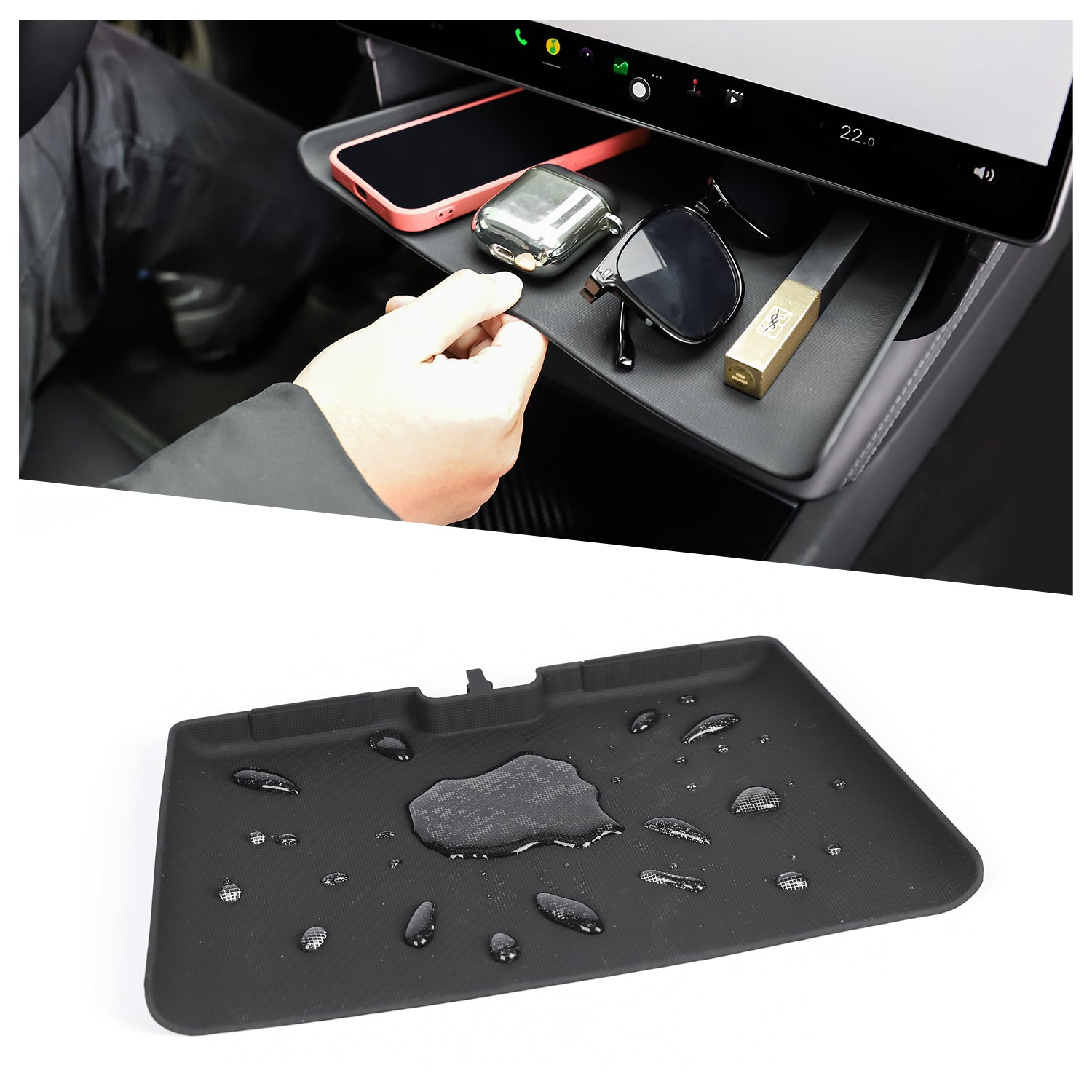 Center Console Screen Lower Storage Box